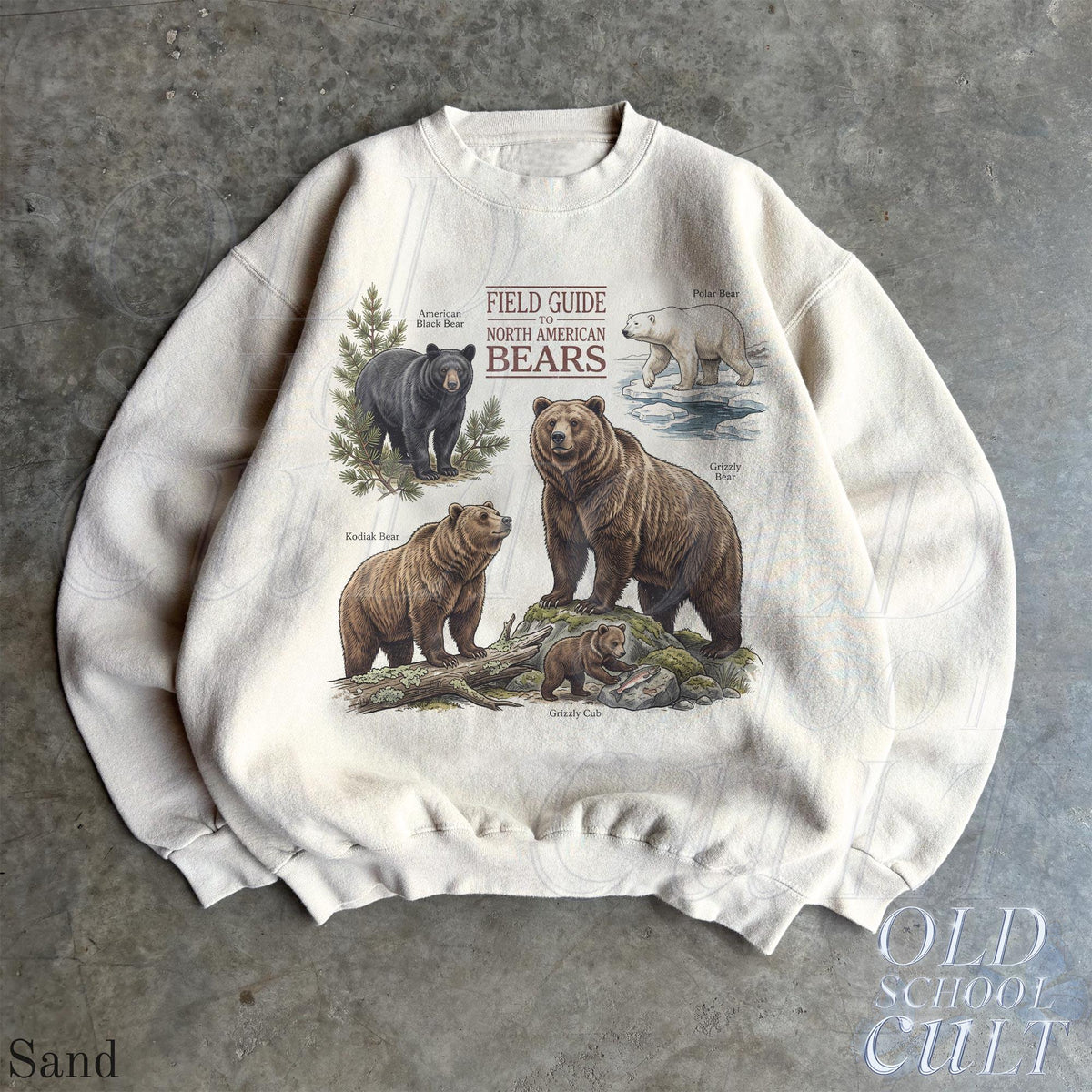 Vintage Bear Retro North American Wildlife 90s Natural History Forest Animal Lover Cabin Nostalgia (2)