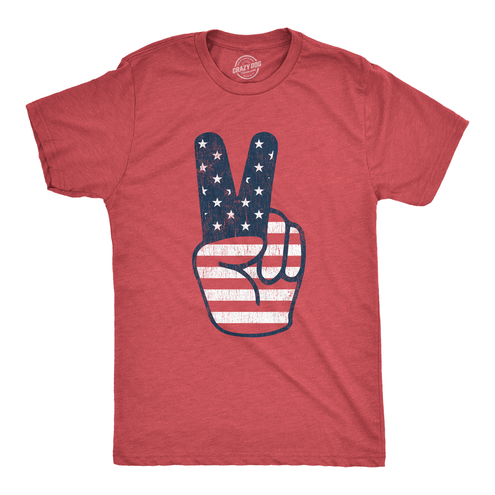 Peace Sign American Flag Youth T Shirt
