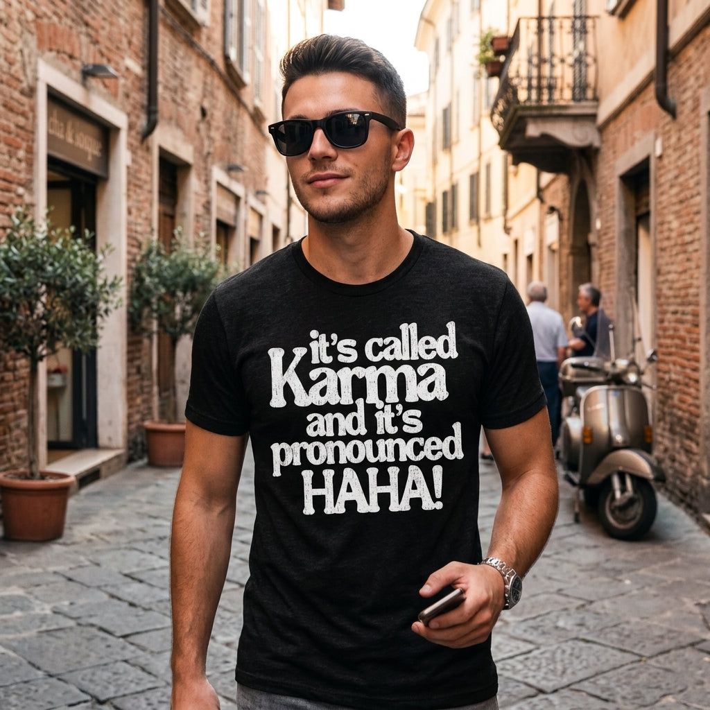 Its Called Karma And Its Pronounced HAHA Men's T Shirt