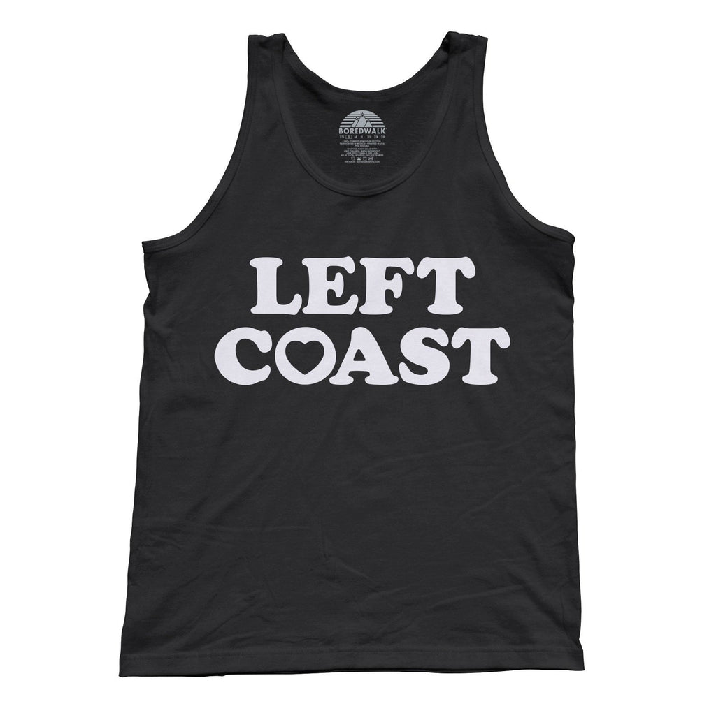 Unisex Left Coast Tank Top - California Oregon Washingon West Coast