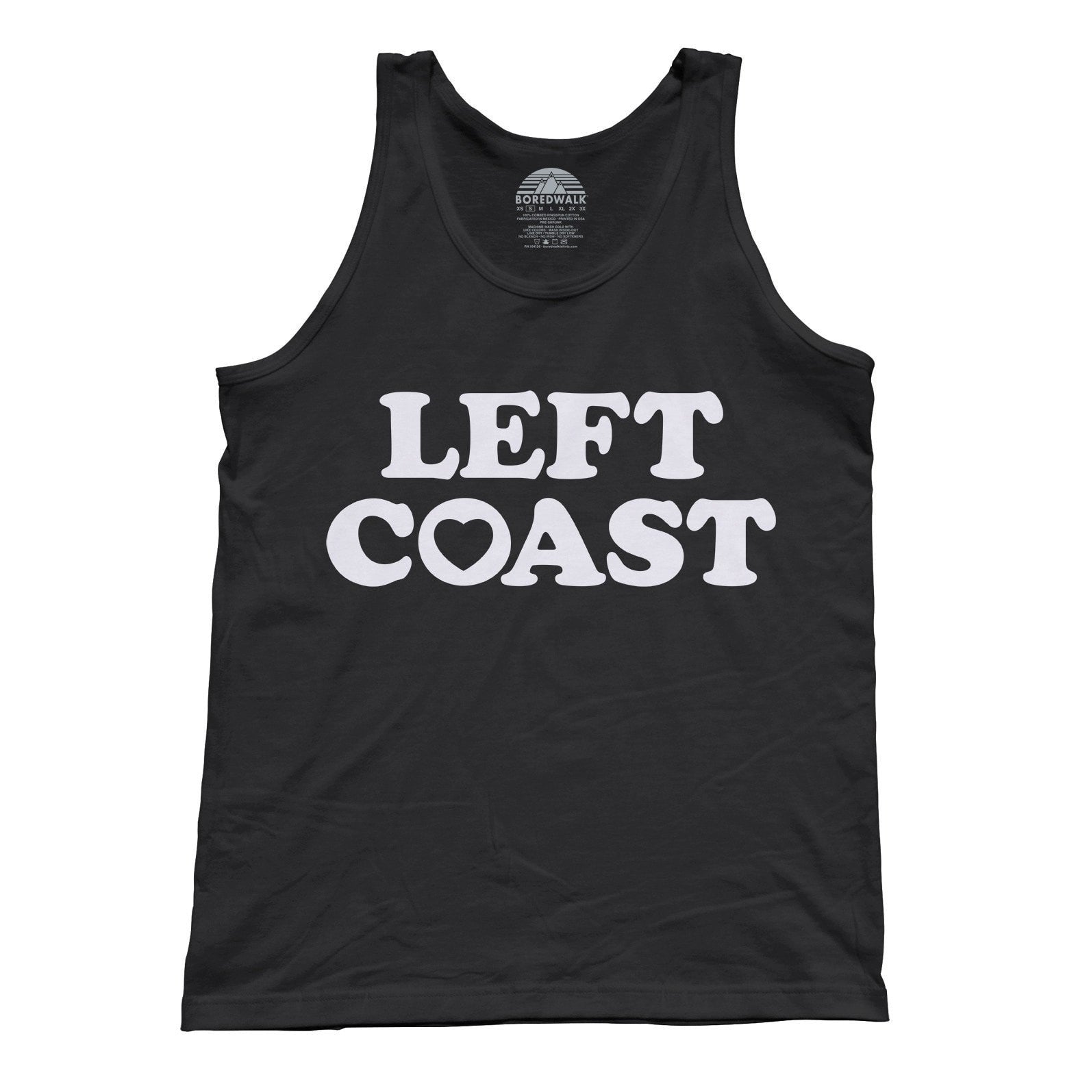 Unisex Left Coast Tank Top - California Oregon Washingon West Coast
