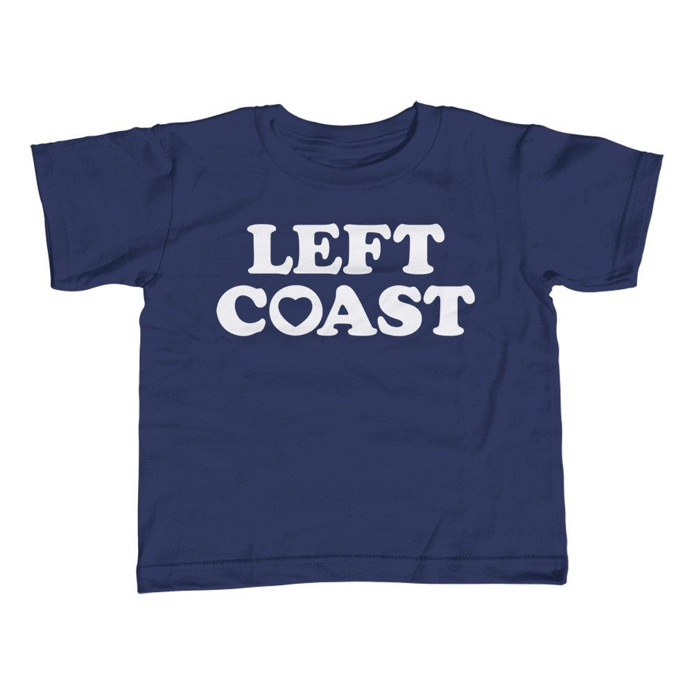 Boy's Left Coast T-Shirt California Oregon Washingon West Coast