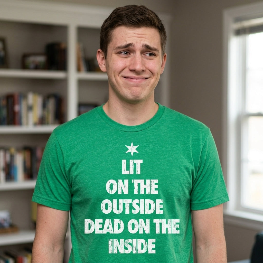 Lit On The Outside Dead On The Inside Men's T Shirt