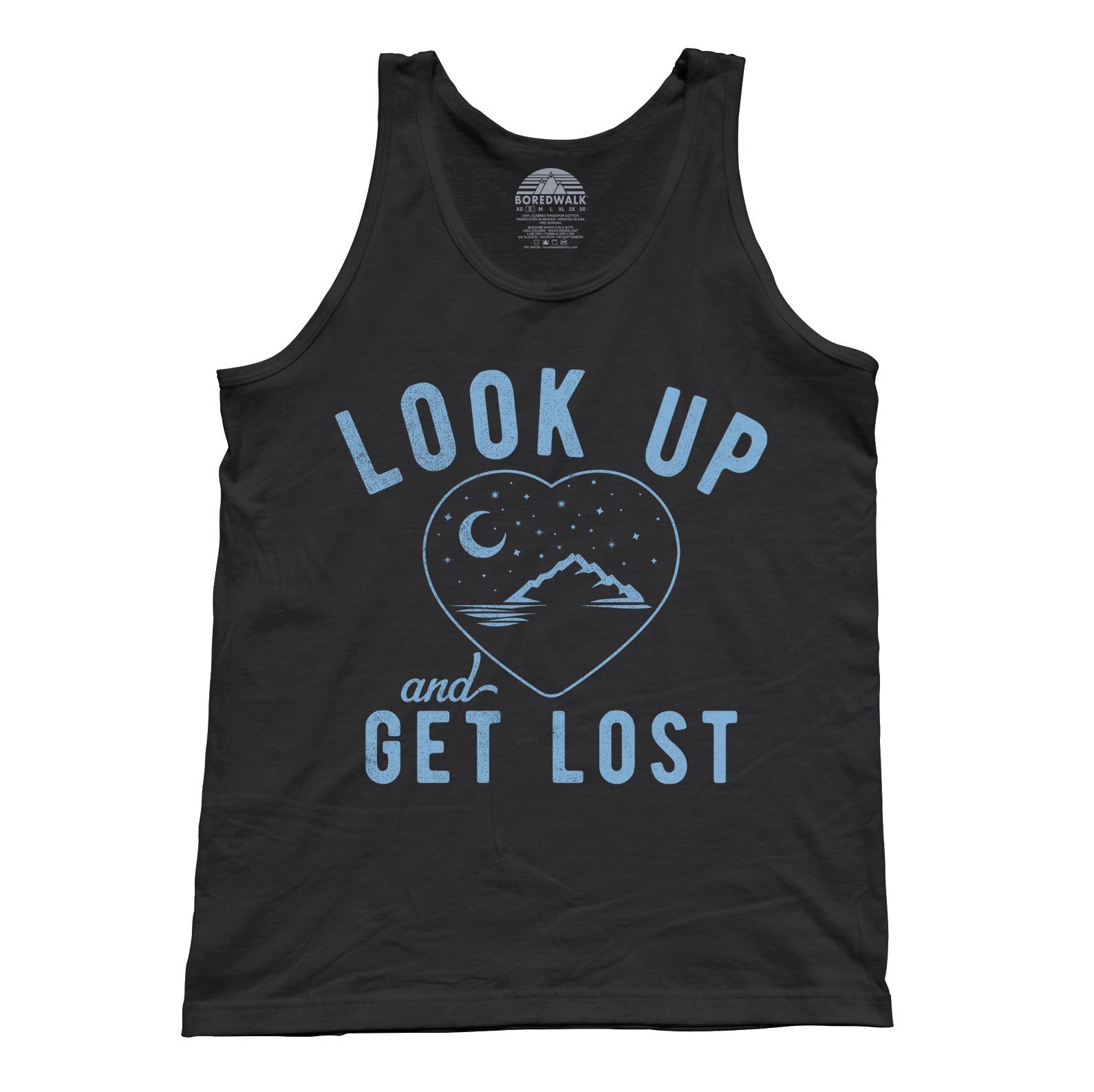 Unisex Look Up and Get Lost Tank Top - Astronomy Shirt