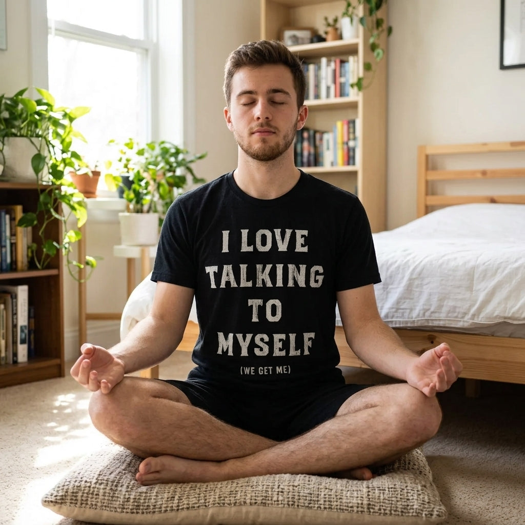 I Love Talking To Myself We Get Me Men's T Shirt
