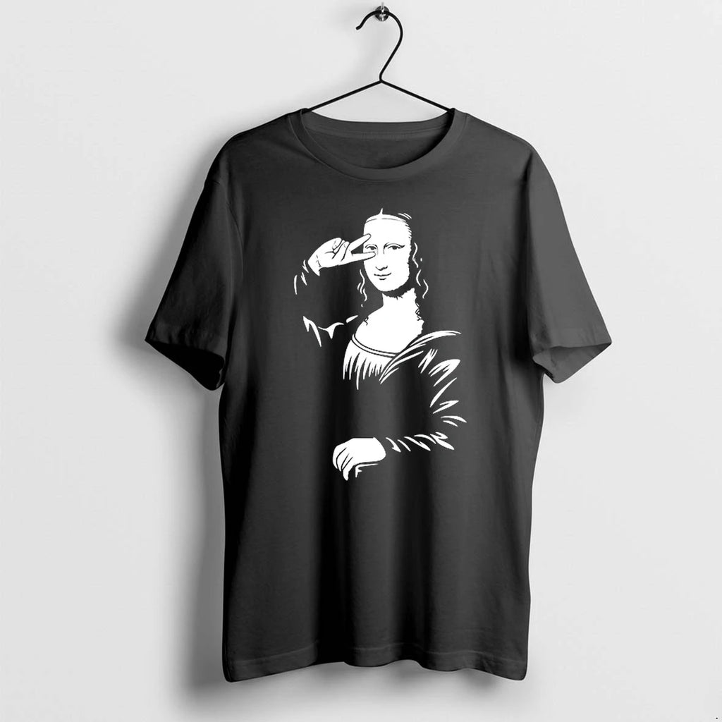 Mona Lisa Say Hi Funny 0 Tshirts Sweater