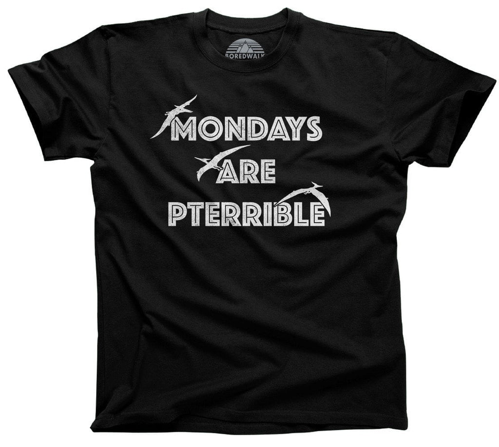 Men's Mondays Are Pterrible T-Shirt Funny Dinosaur Shirt