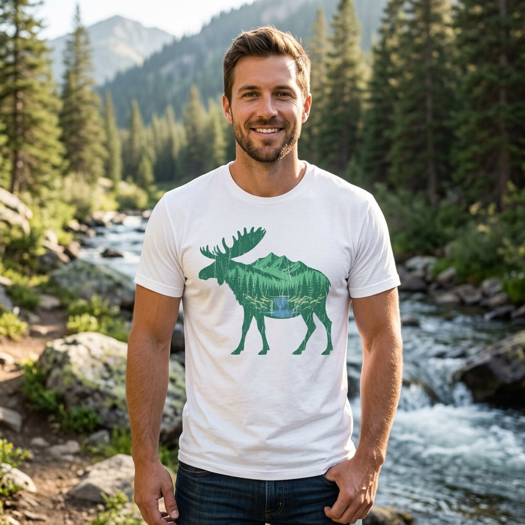 Nature Moose Men's T Shirt