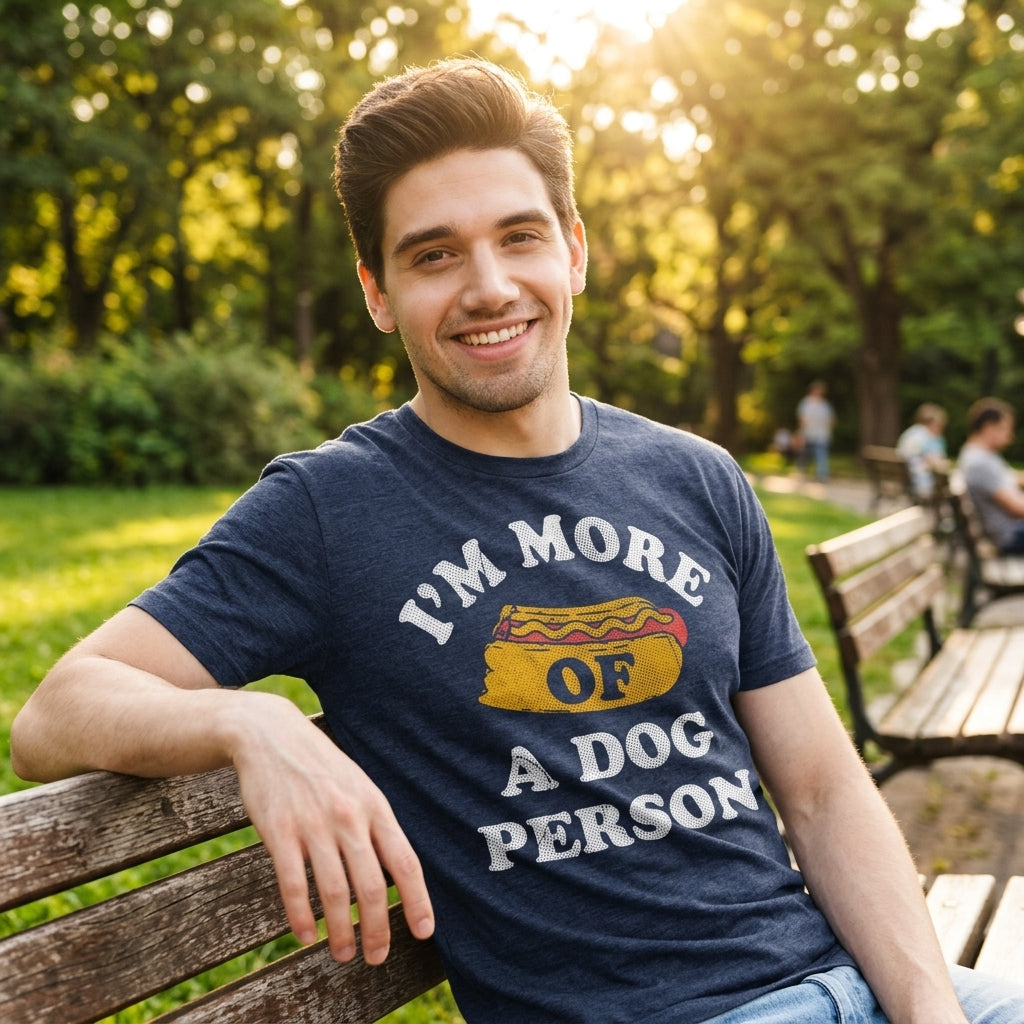 Im More Of A Dog Person Men's T Shirt