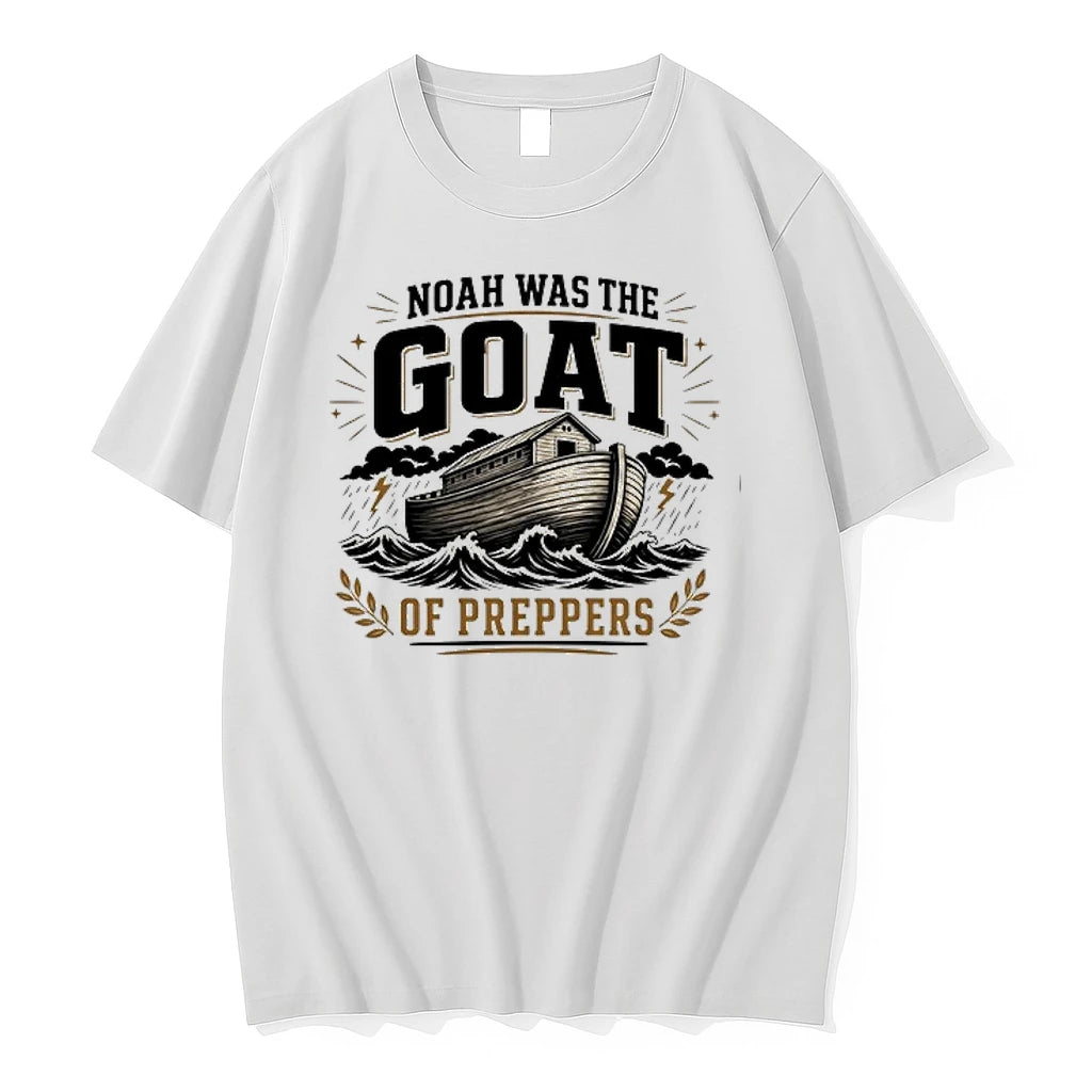 Noah Was The Goat Of Preppers Ark Bible Survivalist Christian Religious 0 Tshirts Sweater