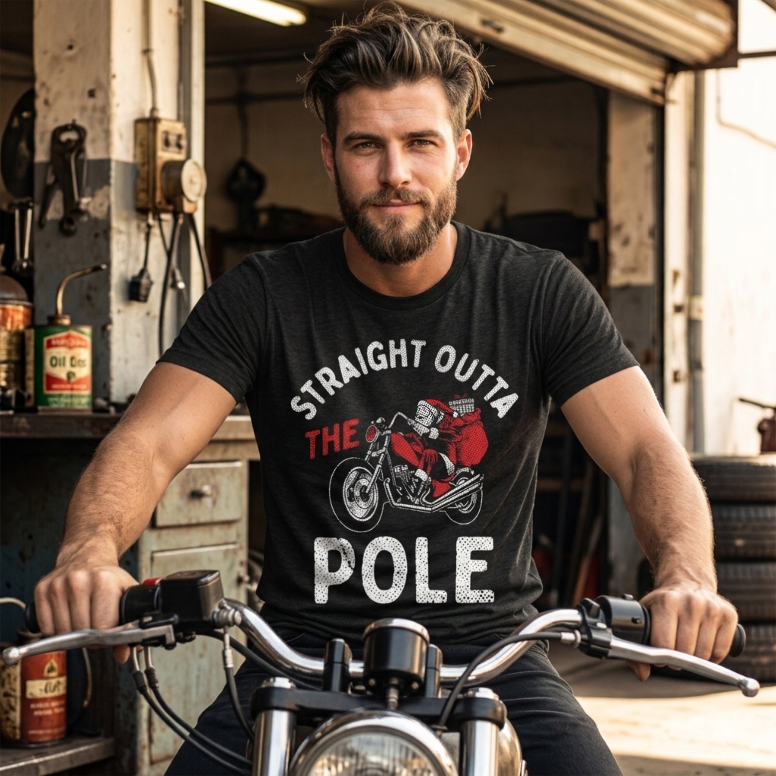 Straight Outta The North Pole Men's T Shirt