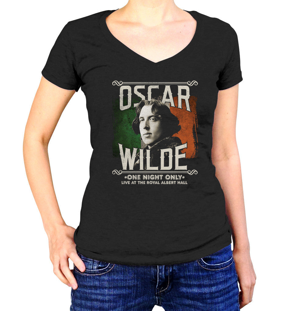 Women's Oscar Wilde Live Tour Vneck T-Shirt