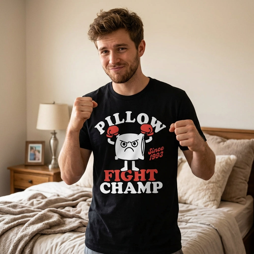 Pillow Fight Champ Men's T Shirt