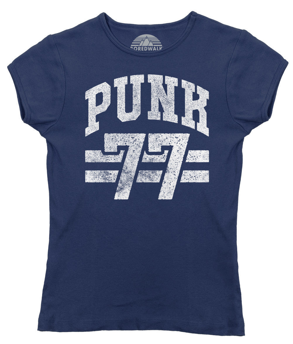 Women's Punk 77 T-Shirt - Alternative Music Punk Rock Grunge