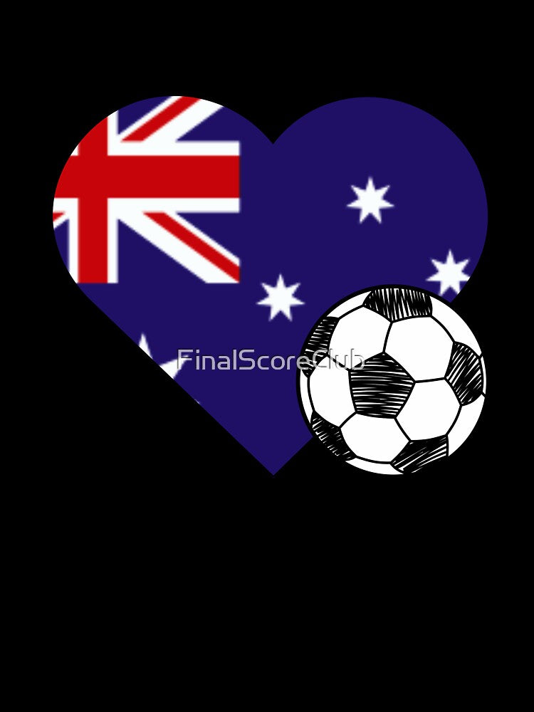 Australia Soccer Heart Design by FinalScoreClub