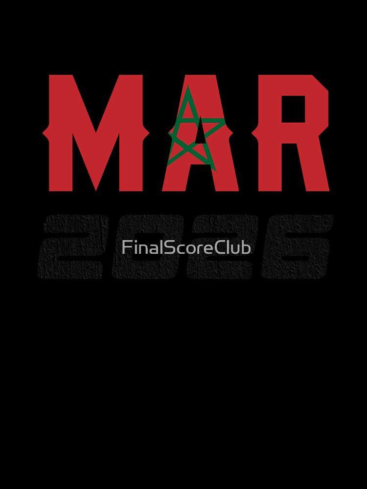 Morocco MAR 2026 Design by FinalScoreClub