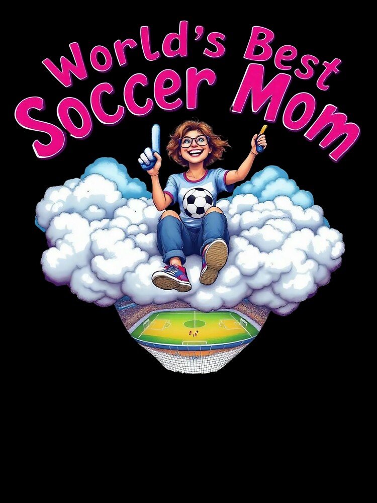 Funny World's Best Soccer Mom Cloud | Cartoon Football Fan Gift by TheGaliyaStudio