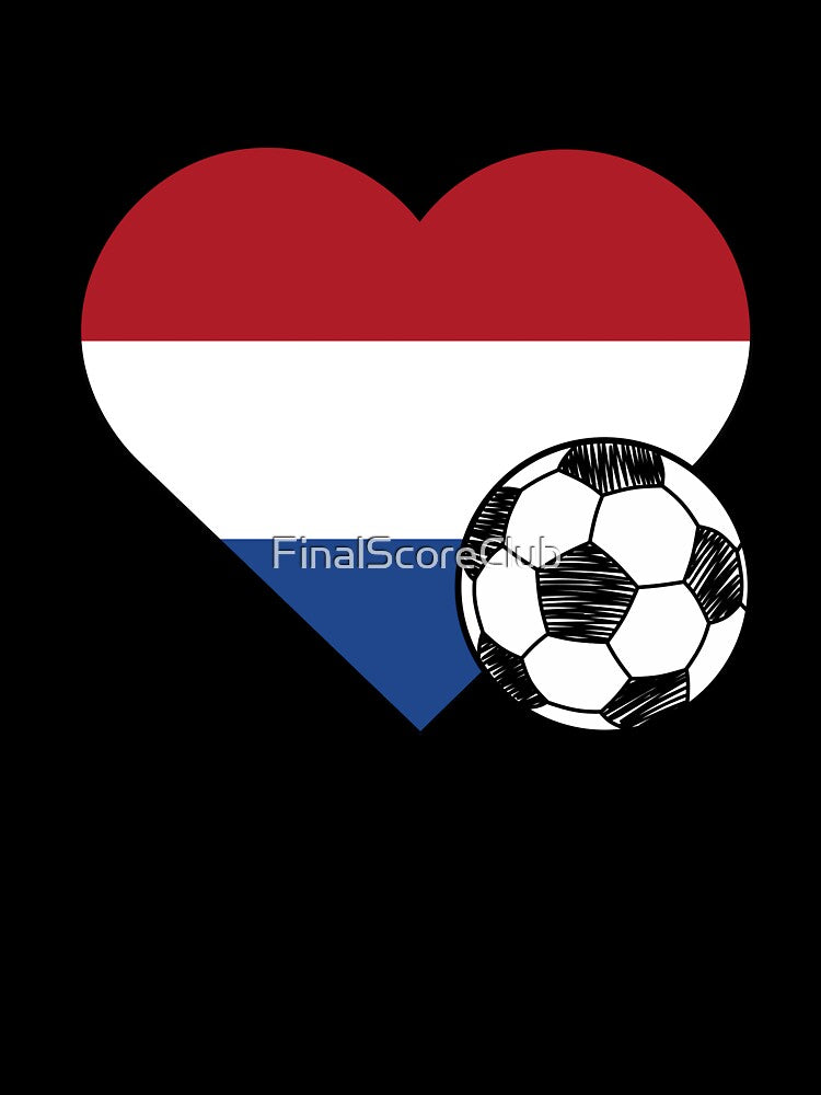 Netherlands Soccer Heart Design by FinalScoreClub