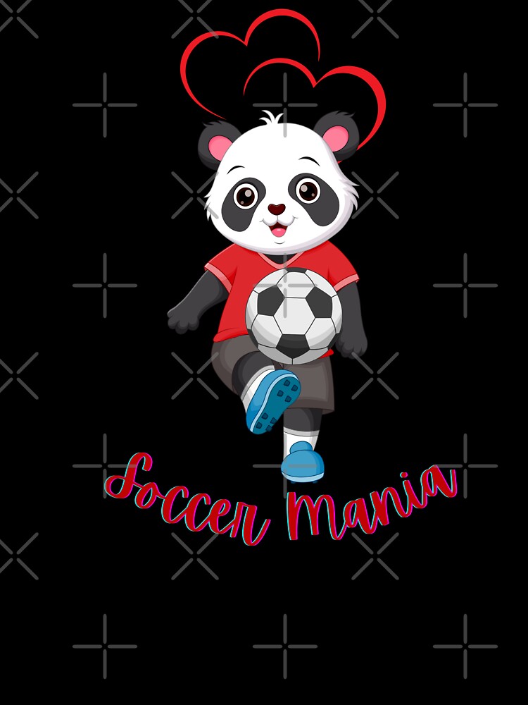 Cute Panda Playing Soccer.  Gift for a Soccer Fan, Soccer Parent, Soccer Mom. by ShrimpAndGrits