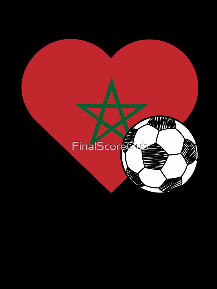 Morocco Soccer Heart Design by FinalScoreClub