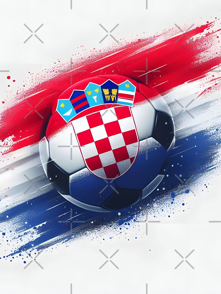 Croatian flag in football design by Sascha-Heiko