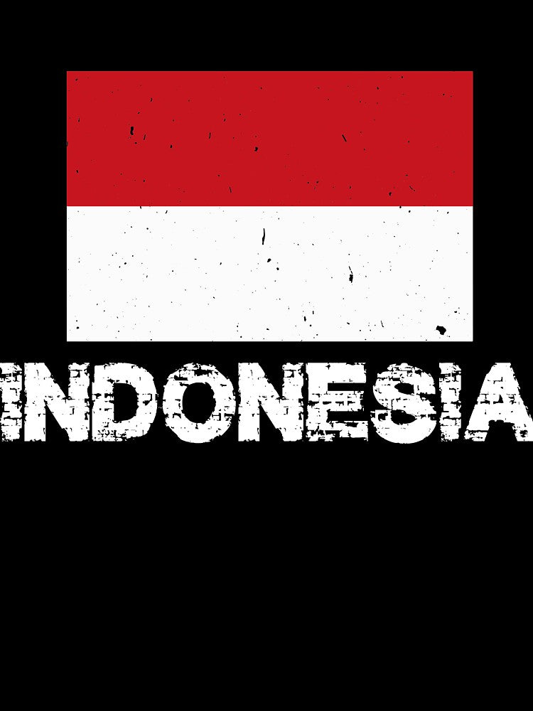 Indonesia Flag T-Shirt for Men and Women by AllStarMerch
