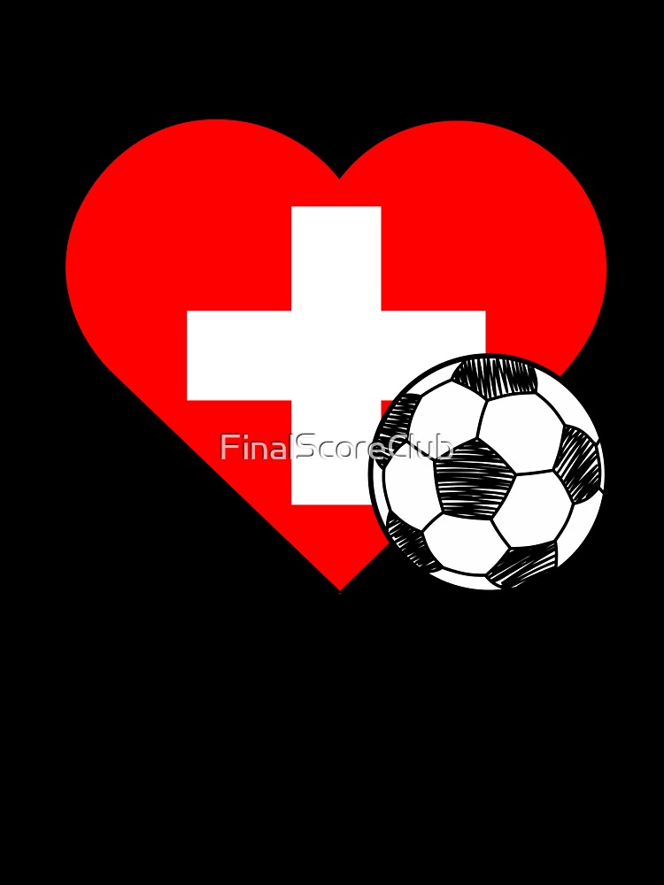 Switzerland Soccer Heart Design by FinalScoreClub
