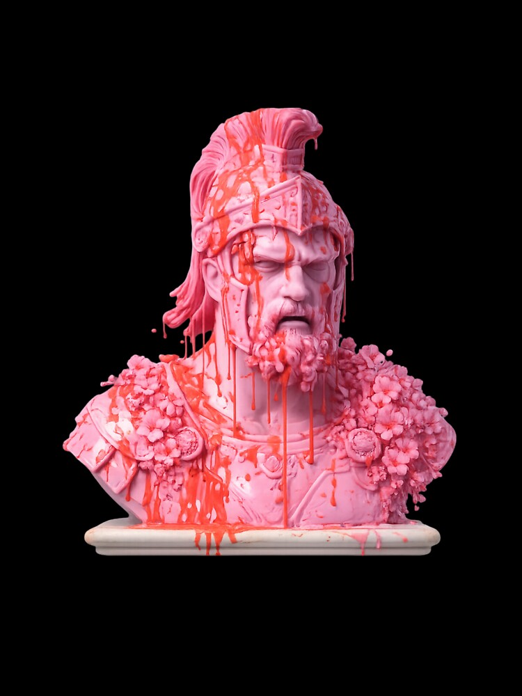 VE STATE No Limits – Dripping Red Warrior Bust, Modern Classical Statue Art by Ve state official