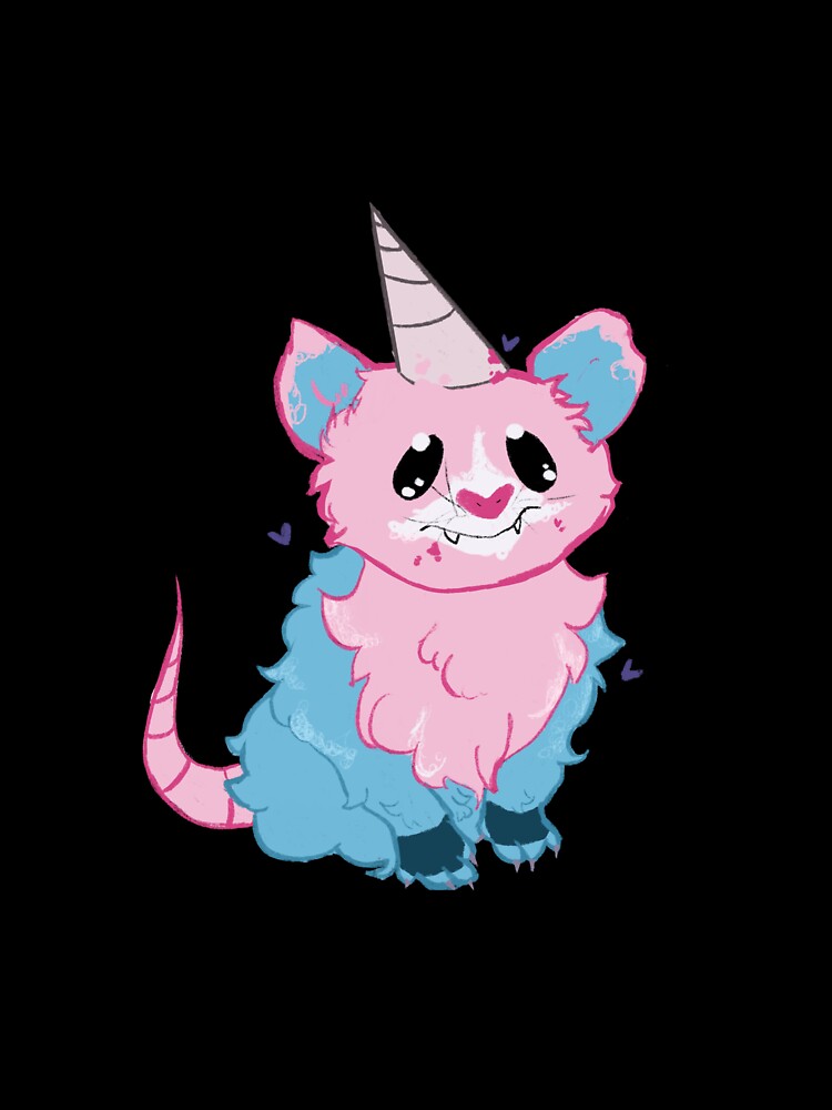 Cotton Candy Possum by ScribbledByPeach
