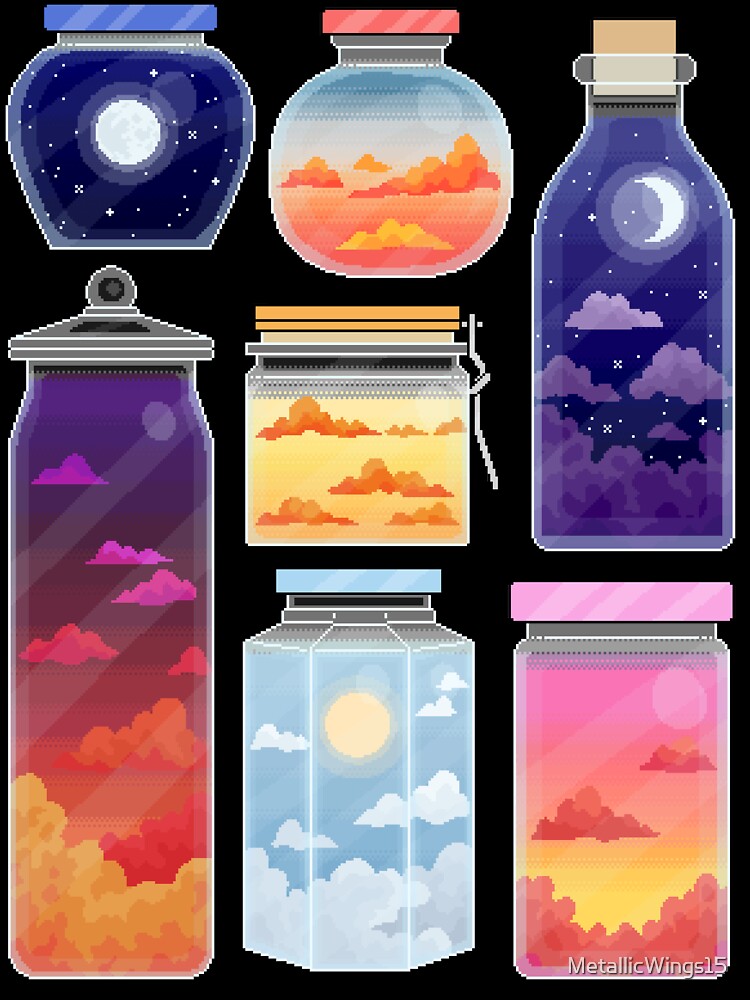 Sky Bottles by MetallicWings15