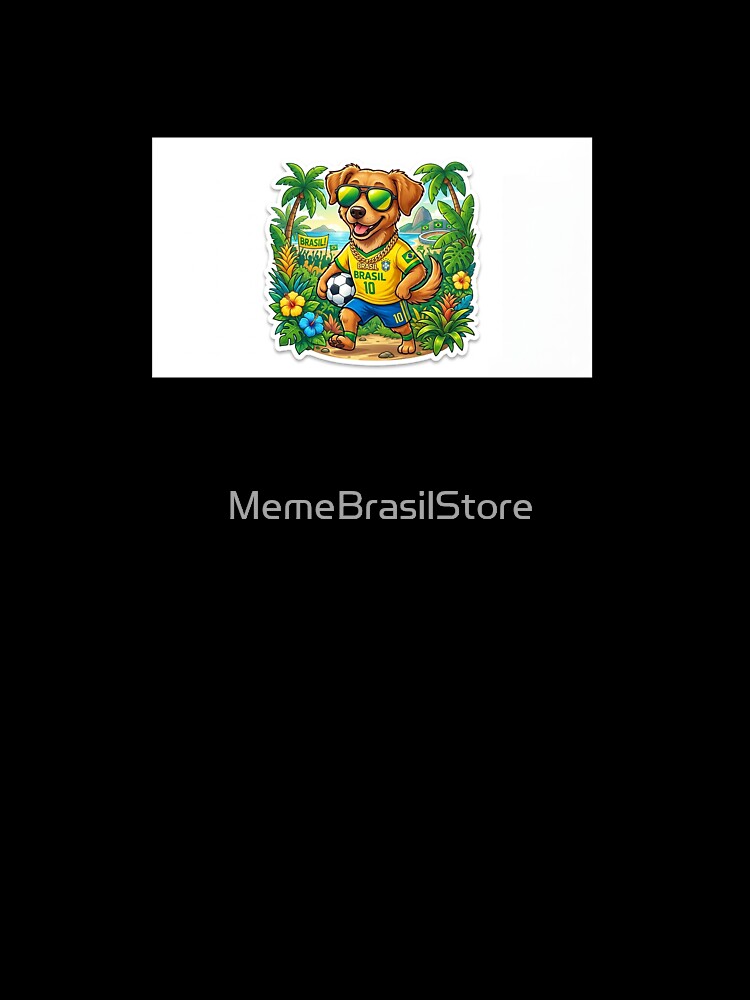 Brazil Soccer Caramel Dog Meme Sticker by MemeBrasilStore
