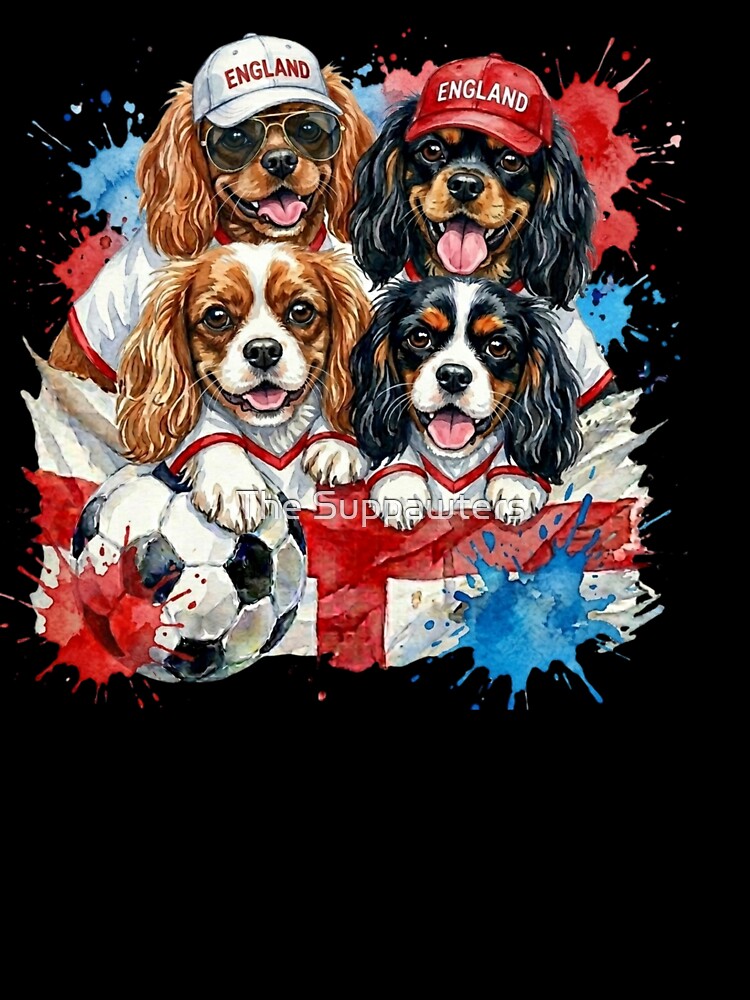 Cavalier King Charles spaniels World Cup England Suppawters by The Suppawters