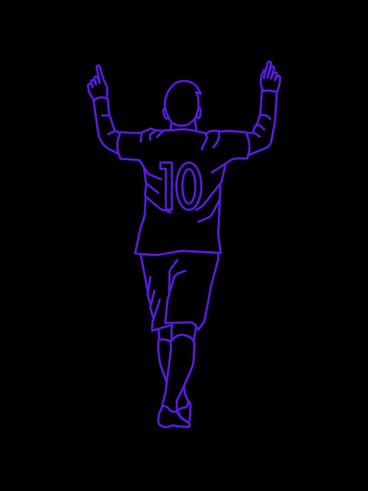 Blue Number 10 |Player Celebration by Football Stickers World