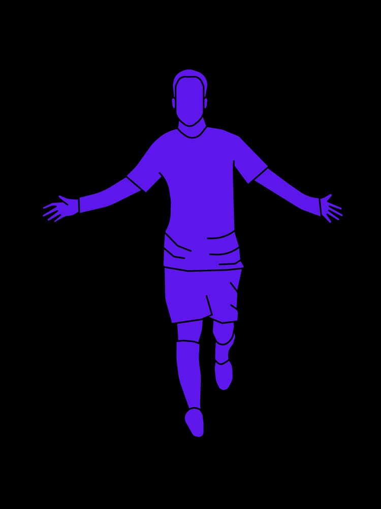 Blue Celebrating Player 3 | Player Celebration by Football Stickers World