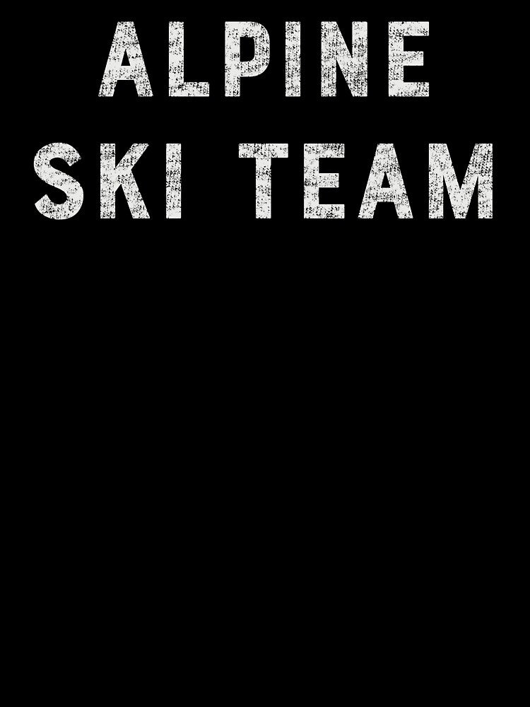 Vintage-looking Alpine Ski Team by Design Sparkes