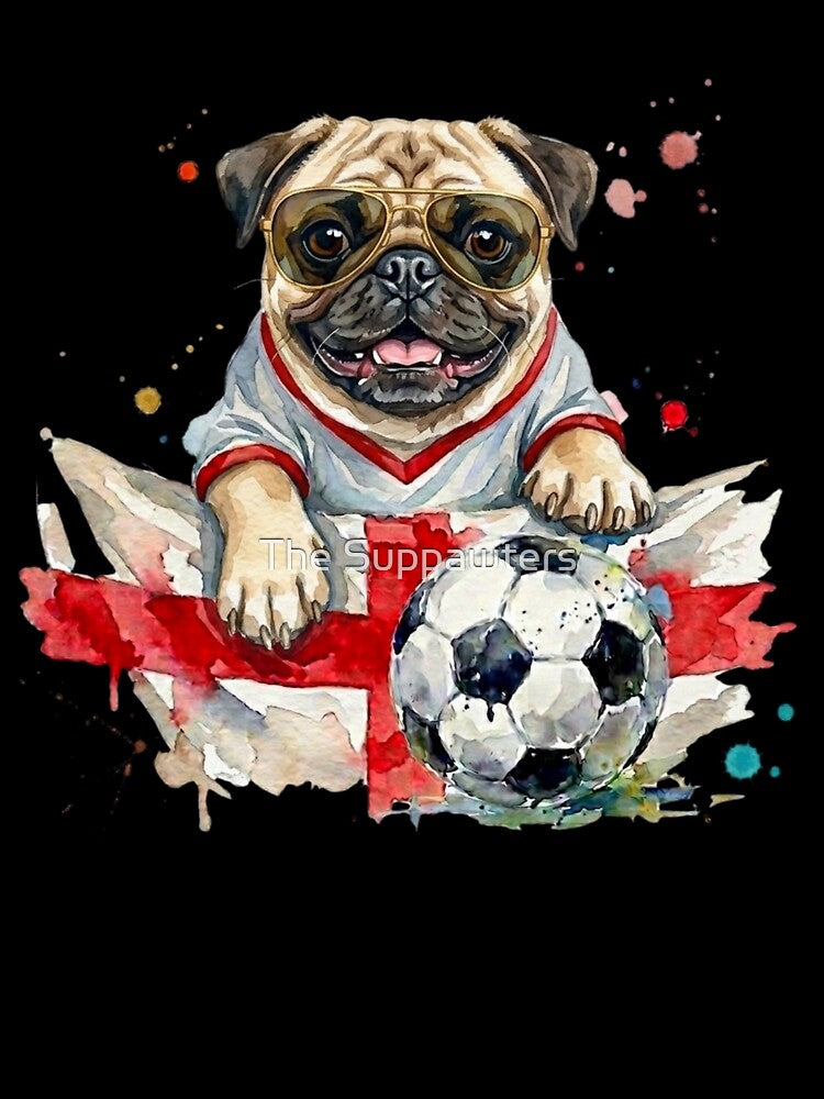 Pug World Cup England Suppawter by The Suppawters