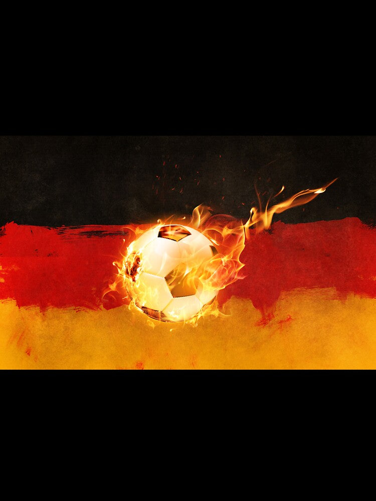 German Flag and Soccer Ball by Divine Ease