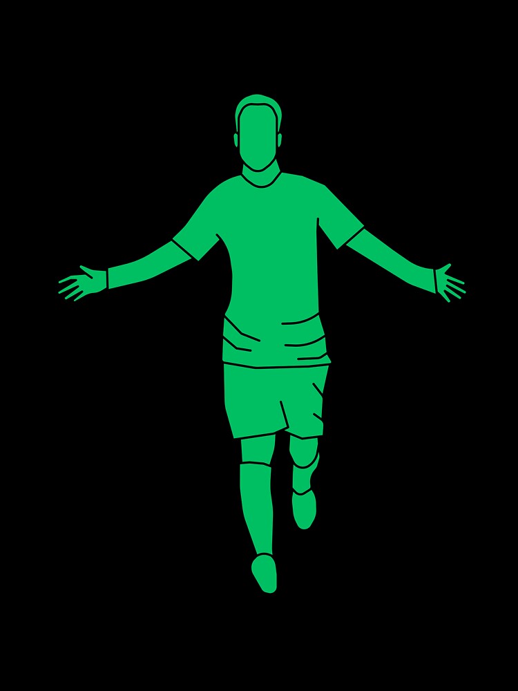 Green Celebrating Player 3 | Player Celebration by Football Stickers World