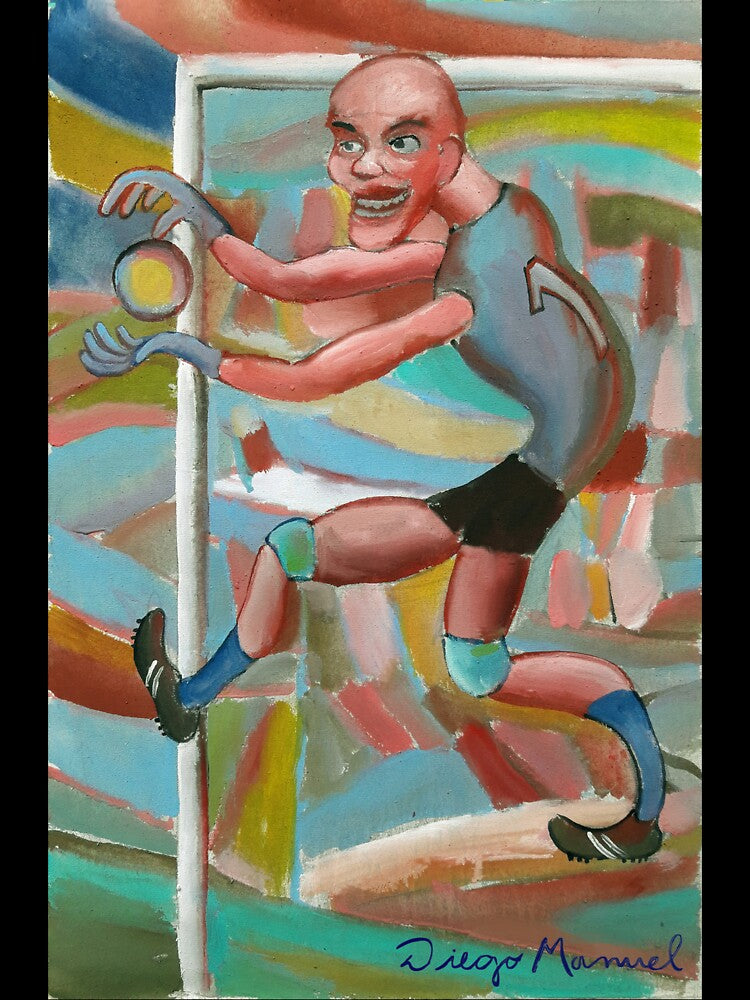 goalkeeper catching 3 by Diego Manuel Rodriguez