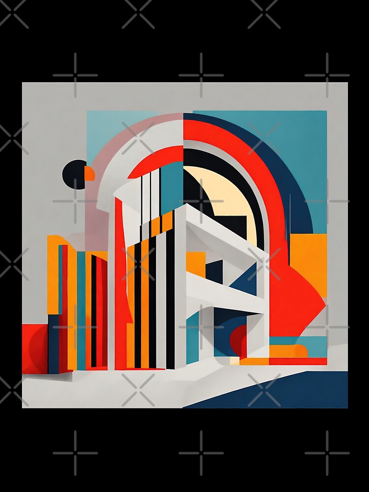 Day and night | geometric buildings by Phoenix-Textile
