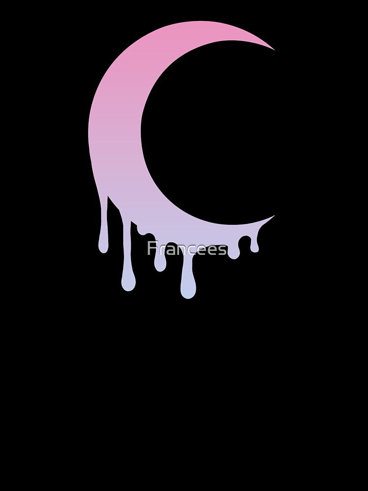 Melting Moon Kawaii Pastel Goth by Fran Fryberg