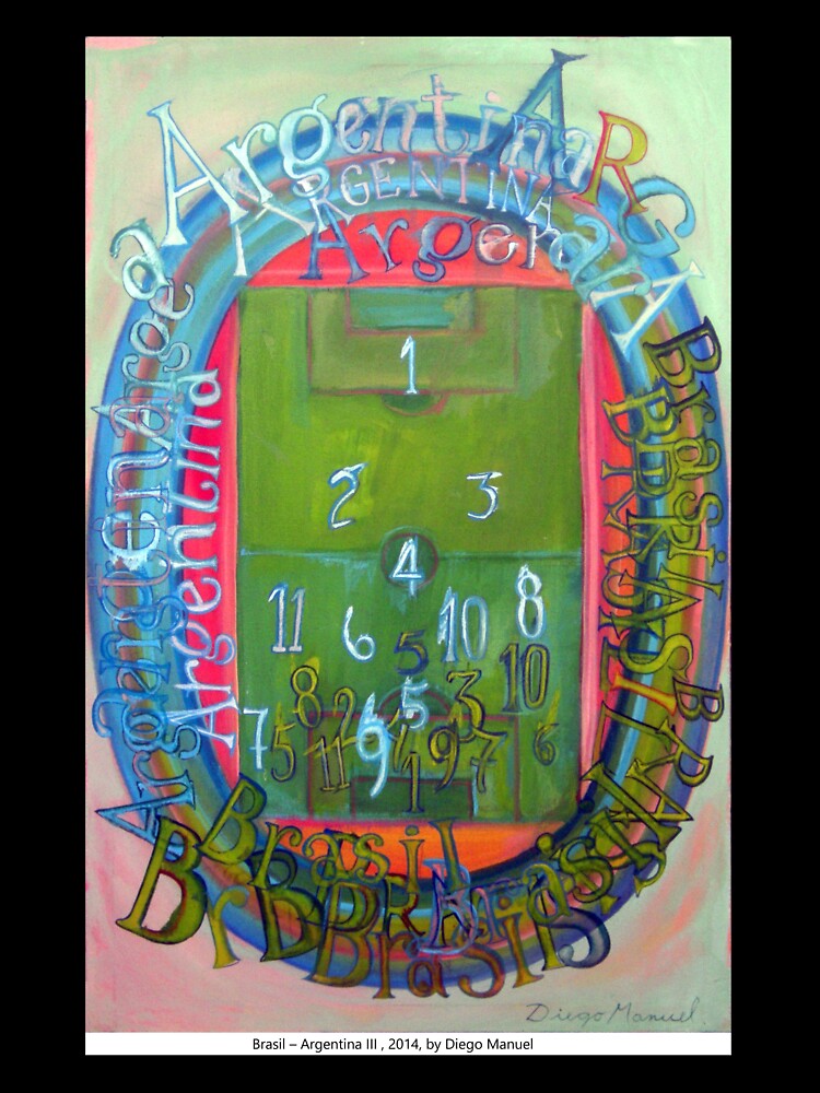 Brazil - Argentina III, 2014, by Diego Manuel by Diego Manuel Rodriguez