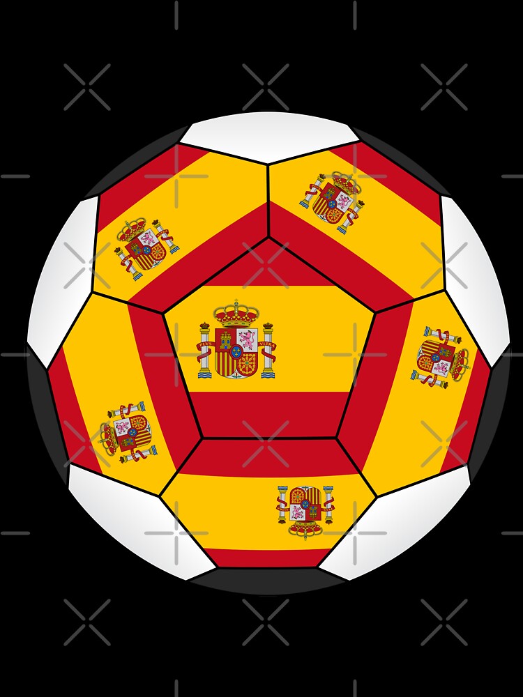 Soccer ball with Spanish flag by siloto