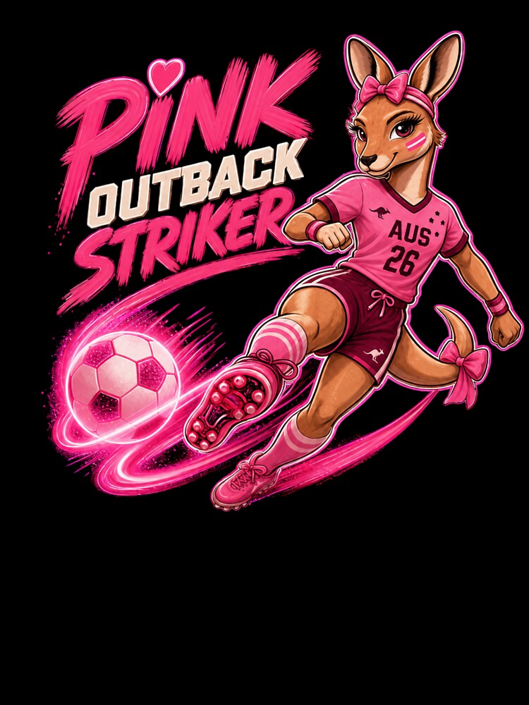 Pink Outback Striker Soccer Kangaroo Shirt | Australia Football Aesthetic 2026 by Prime legend