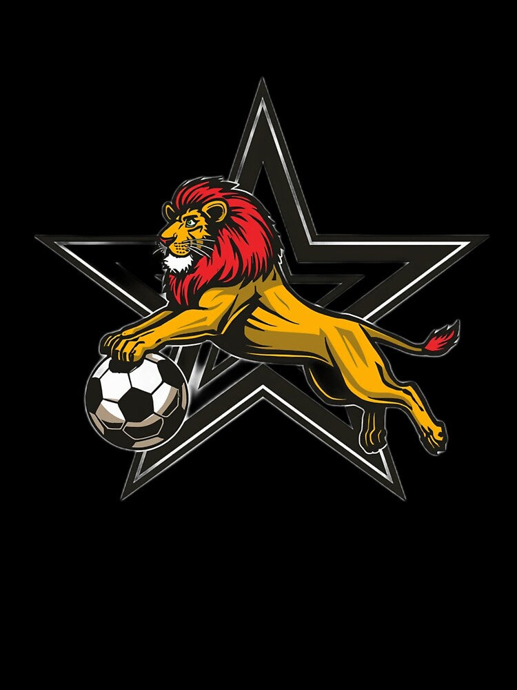 Morocco Lion Soccer Graphic | 2026 Moroccan Football Fan Design | Atlas Pride Style by YASboutik