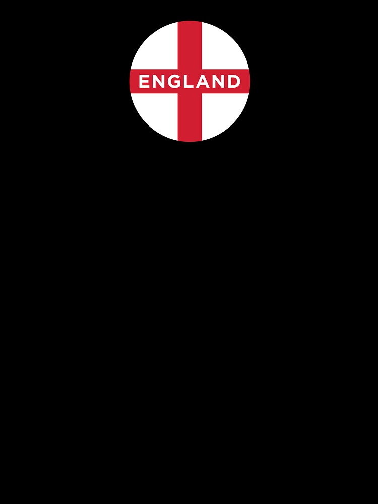 England Flag Roundel with Text (On Blue) by STUDIO-72