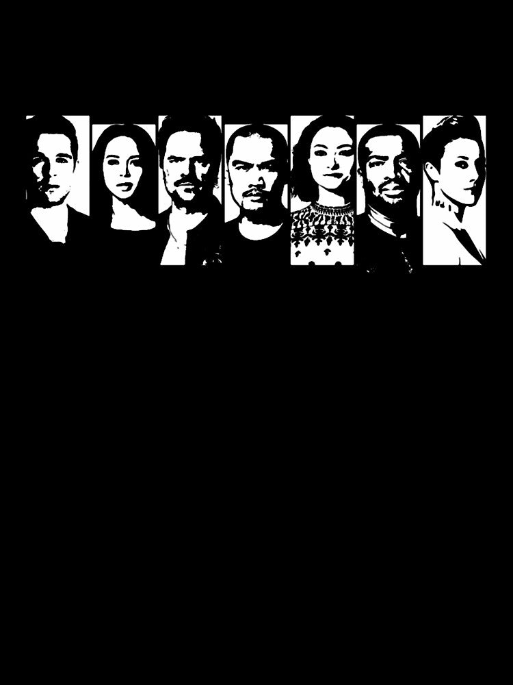 Dark Matter - Raza Crew Stencil Style V-Neck by CasadoAlexandra