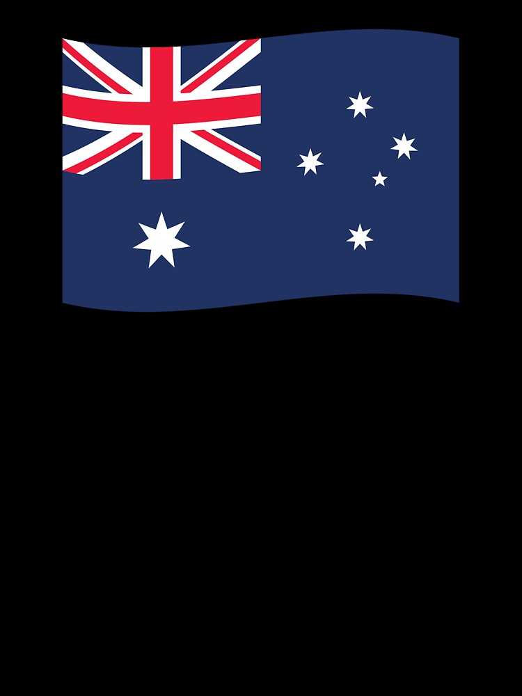 Australia Wave Flag (On White) by STUDIO-72