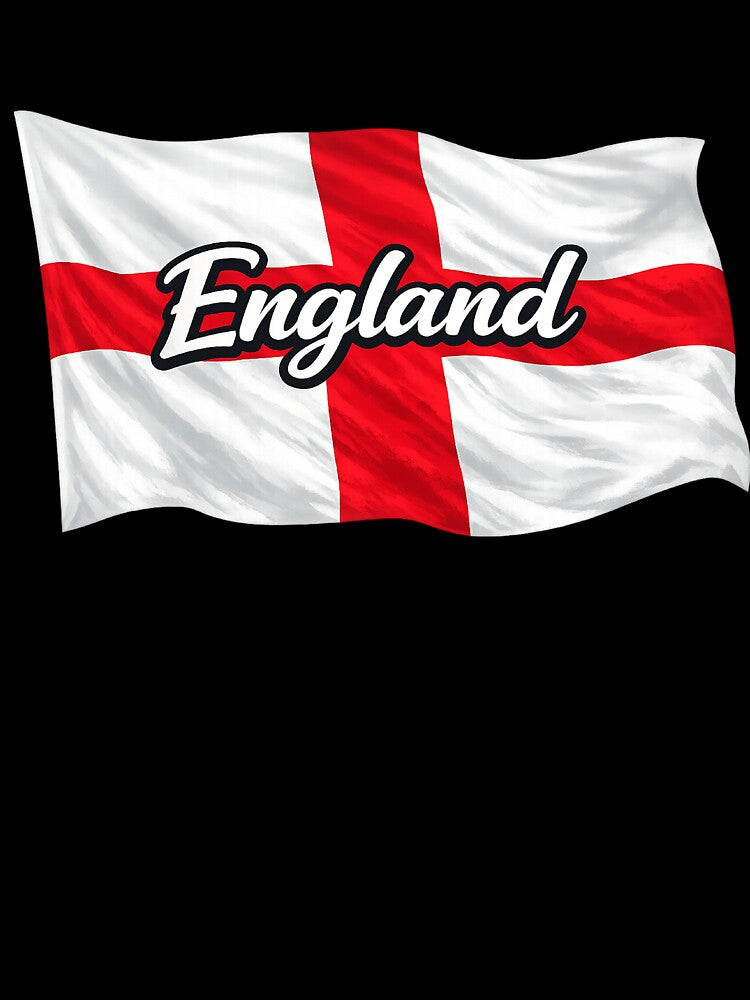 England Waving Flag Design – St George’s Cross Patriotic England Pride Graphic by GarnerSupplyCo
