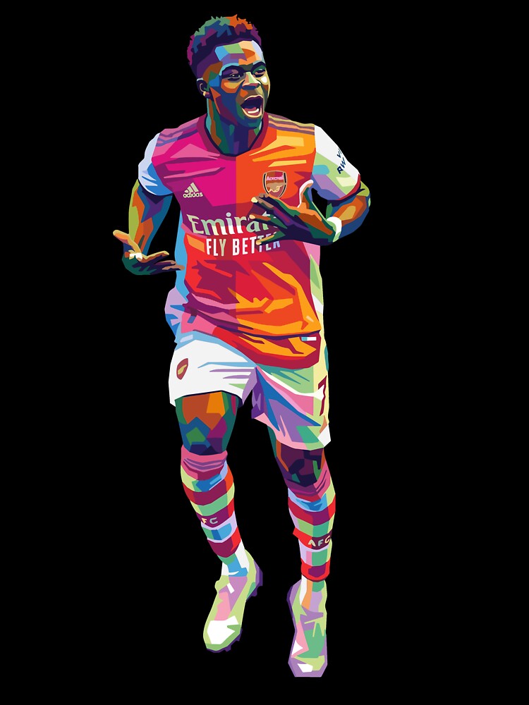 Wpap art Bukayo Saka Celebration by princejolin